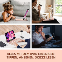 HOU klávesnice pro iPad Pro 11, iPad Air 5, kompatibilní s iPad Air 2022/2021 iPad Pro 11 inch (4th/3rd/2nd/1st generace), AZERT